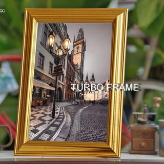 กรอบรูปขอบทองแขวนผนัง ขนาด 15”x20”, 15x21”,16x20",16x24" , A2 พร้อมกระจก+สริงแขวนผนัง