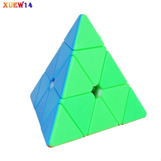 T8 Yuxin พีระมิดลูกบาศก์ความเร็วไร้สติกเกอร์ปริศนาลูกบาศก์สามเหลี่ยม 3x3