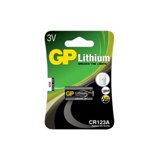 GP CR123A Lithium 3V.