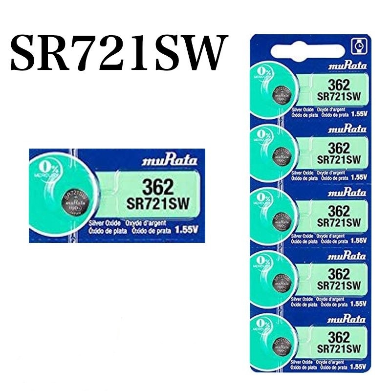 ถ่าน Murata 362/SR721SW  Silver Oxide Battery 1.55V COIN (MADE IN JAPAN) ของใหม่