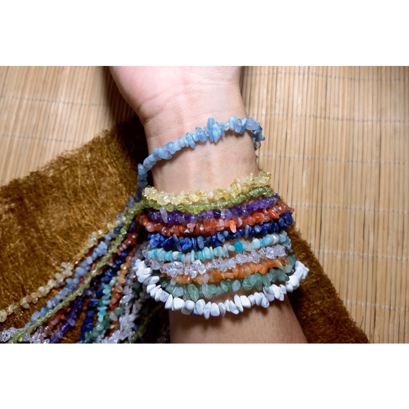 เกล็ดหินแท้สีธรรมชาติขนาดจิ๋ว สายมินิมอล