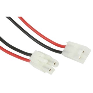 ปลั้กขาว2รู Tamiya 2 pin Connectors (1คู่)