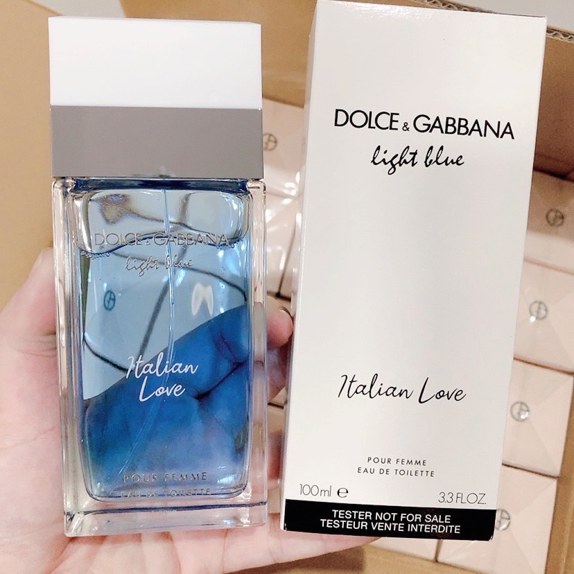 Dolce & Gabbana Light blue Italian Love Pour Femme EDT 100 ml เทสเตอร์  กล่องขาว ป้ายไทย | Shopee Thailand