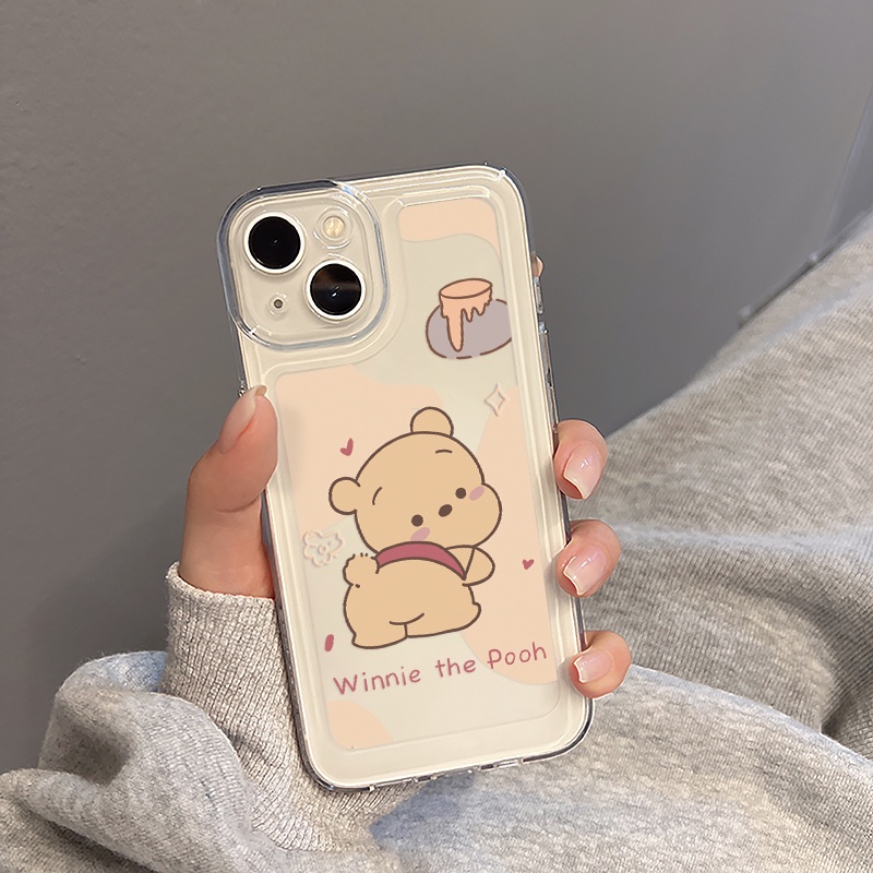 เคสโทรศัพท์มือถือนิ่ม ลายการ์ตูนหมีพูห์ สําหรับ iPhone 14 Pro Max 13 Pro Max i13 13pro 11 Pro Max i11 X XR Xs Max iPhone 12Pro 12 Pro Max iPhone 7 plus 8 plus 6p