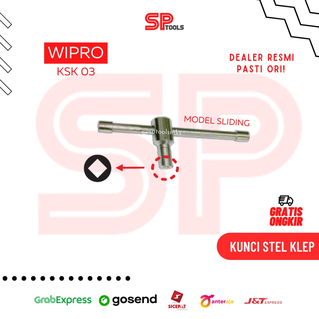 WIPRO KSK03 รถจักรยานยนต์วาล์วชุดกุญแจเลื่อนรุ่น