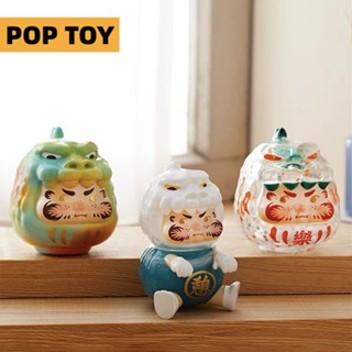 ฟิกเกอร์ PP x MONSTER Daruma Series Two Blind Box Popmart น่ารัก สําหรับเก็บสะสม ของขวัญให้เพื่อน