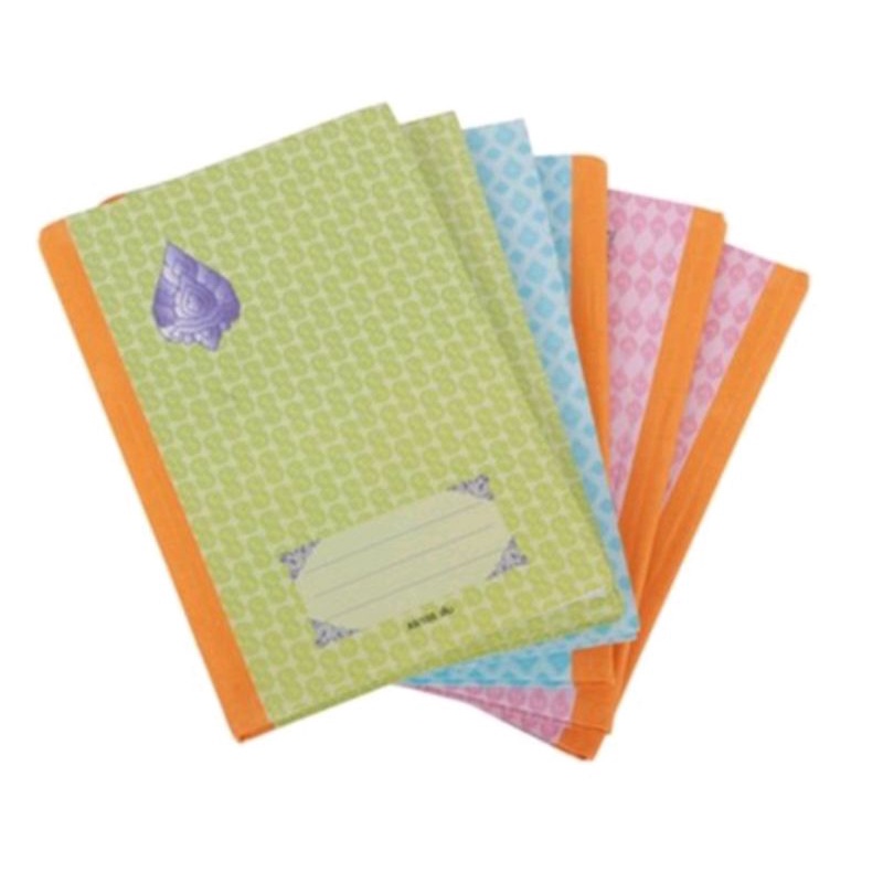 สมุดปกแข็งลายไทย F9 แพ็ค12เล่ม