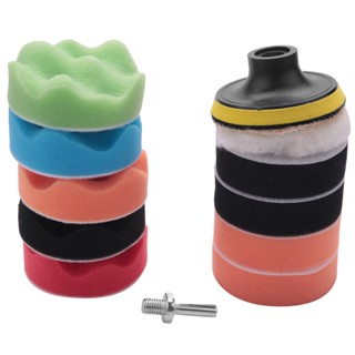 11Pcs 3 inch Waves Buffer Polishing Pad Set For Car Polisher