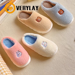 Overylay Slipper รองเท้ากำมะหยี่  ใส่ในบ้าน กันหนาว ใส่สบาย สัมผัสนุ่มนิ่ม ขนฟูนุ่มๆ  สลิปเปอร์ใส่สบาย