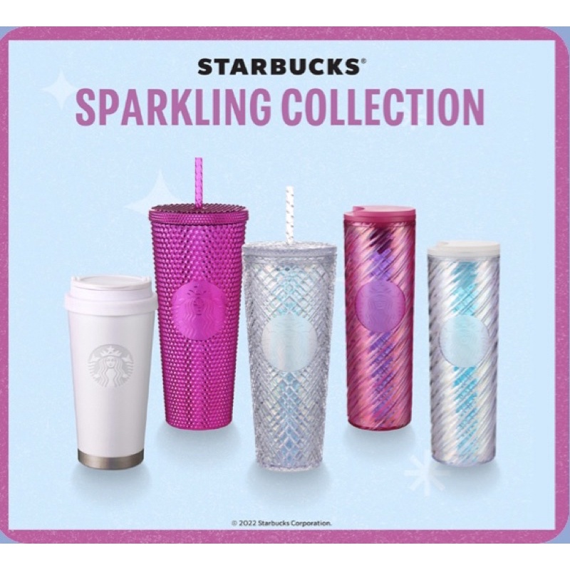 Cups, Mugs & Glasses 330 บาท STARBUCKS  SPARKLING COLLECTION Starbuckscup แก้วสตาบัค แก้วหนาม Home & Living