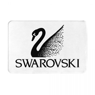 Swarovski (2) พรมเช็ดเท้า ผ้าสักหลาด กันลื่น ดูดซับน้ํา แห้งเร็ว สําหรับห้องน้ํา 16x24 นิ้ว พร้อมส่ง