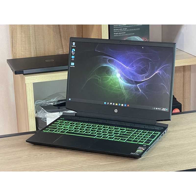 HP Pavilion Gaming 15-ec1117AX Ryzen 5 4600H SSD512GB RAM8GB GTX 1650Ti (4GB GDDR6)สินค้ามือสอง