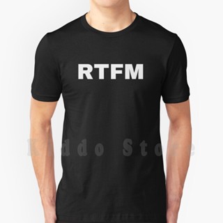 เสื้อยืดผ้าฝ้ายพิมพ์ลายขายดี Rtfm เสื้อยืดลําลอง แขนสั้น คอกลม พิมพ์ลาย Read The Manual Geek Nerd Computer Gamer Diy ขนา