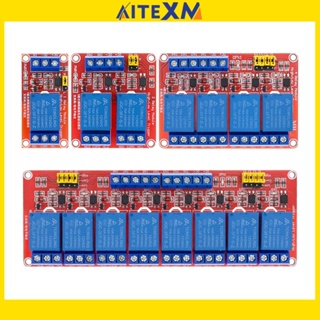 โมดูลรีเลย์ 1 2 4 8 ช่องทาง 12V พร้อมออปโตคัปเปลอร์ รองรับทริกเกอร์ ระดับสูง สําหรับ Arduino