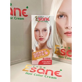 ESANE  อีซาเน่ แฮร์คัลเลอร์ ครีม  #0.000 #ครีมฟอกสีผม #ExtraWhite  ฟอกสีผม กัดสีผม ฟอกผม (ไม่มีกลิ่น)100มล.