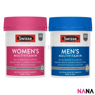 Swisse Ultivite Mens Multivitamin 120 Tablets+ Swisse Ultivite Womens Multivitamin 120 Tablets อาหารเสริม มัลติวิตามิน สำหรับผู้ชาย 120 เม็ด + อาหารเสริม มัลติวิตามิน สำหรับผู้หญิง 120 เม็ด