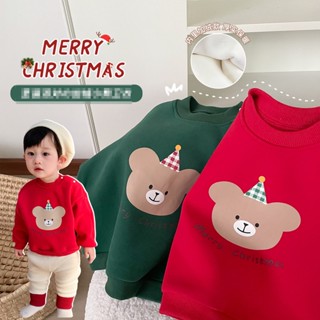 Mykidswants ชุดคริสมาสเด็กผู้หญิง🎄 ชุดเด็ก เสื้อผ้าเด็กผู้หญิง สวมใส่สบาย เนื้อผ้านุ่มนิ่ม 48Z22112312