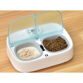 Petoneer เพ็ทโอเนียร์  เครื่องให้อาหารแมว 2 ช่องแบบเปียก  PETONEER TWO-MEAL FEEDER