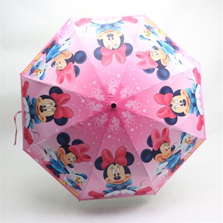 Pink Minnie mouse kids umbrella Three-fold Girls children Umbrella Sunscreen UV Sun Skid Kids Outdoor mickey Umbrella gi