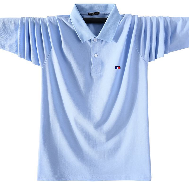 BXS-5XL Fashion Sportswear High Quality New-Design Men's Polos Shirts Long Sleeve 100% Cotton Casual Polos Homme Lap #4