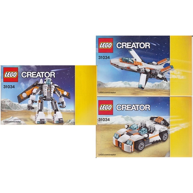 Instructions (คู่มือ) LEGO Creator Future flyers 31034