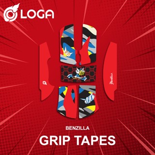 แผ่นกันลื่น LOGA Premium mouse skins (Grip tapes) : Benzilla edition