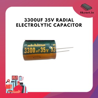 3300uF 35V Radial Electrolytic Capacitor(16x25mm) 18x25mm