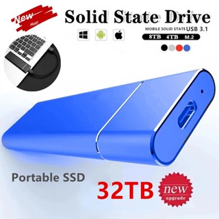 ฮาร์ดดิสก์อลูมิเนียม HD Solid State 16TB 8TB 4TB 2TB 500G ความจุขนาดใหญ่ Usb 3.1 C อินเตอร์เฟซ ความเร็วสูง แบบพกพา