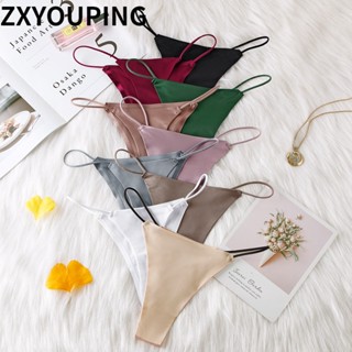 Zxyouping กางเกงชั้นใน ผ้าเรยอน ไร้รอยต่อ เซ็กซี่ ใส่สบาย 7 สี สําหรับผู้หญิง