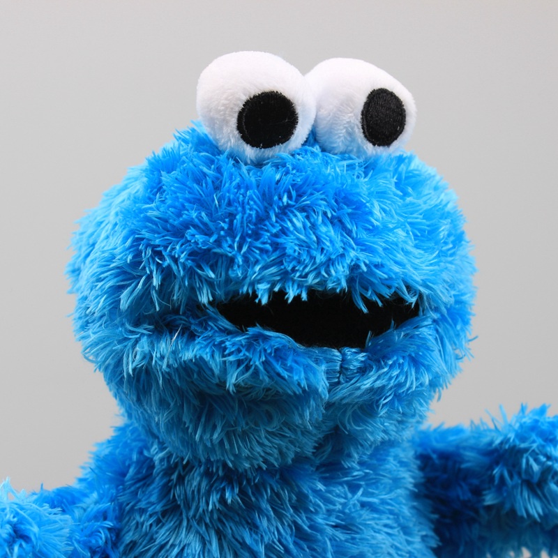 ของเล่นตุ๊กตา Elmo และ Cookie Monster แบบนิ่ม ขนาดใหญ่ 30 ซม. สําหรับเด็ก