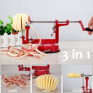 ที่ปอกเปลือก 3IN1 ปอกแอปเปิ้ล Apple Peeler สแตนเลส3 In 1 ตัดผลไม้Peeler Slicingเครื่องตัดHand-Cranked Potato Peeler Sli