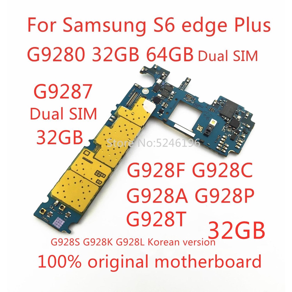 สําหรับ Samsung Galaxy S6 edge Plus G928F G928C G928A G928P G928T G9287 G9280 32GB 64GB ปลดล็อคเมนบอ
