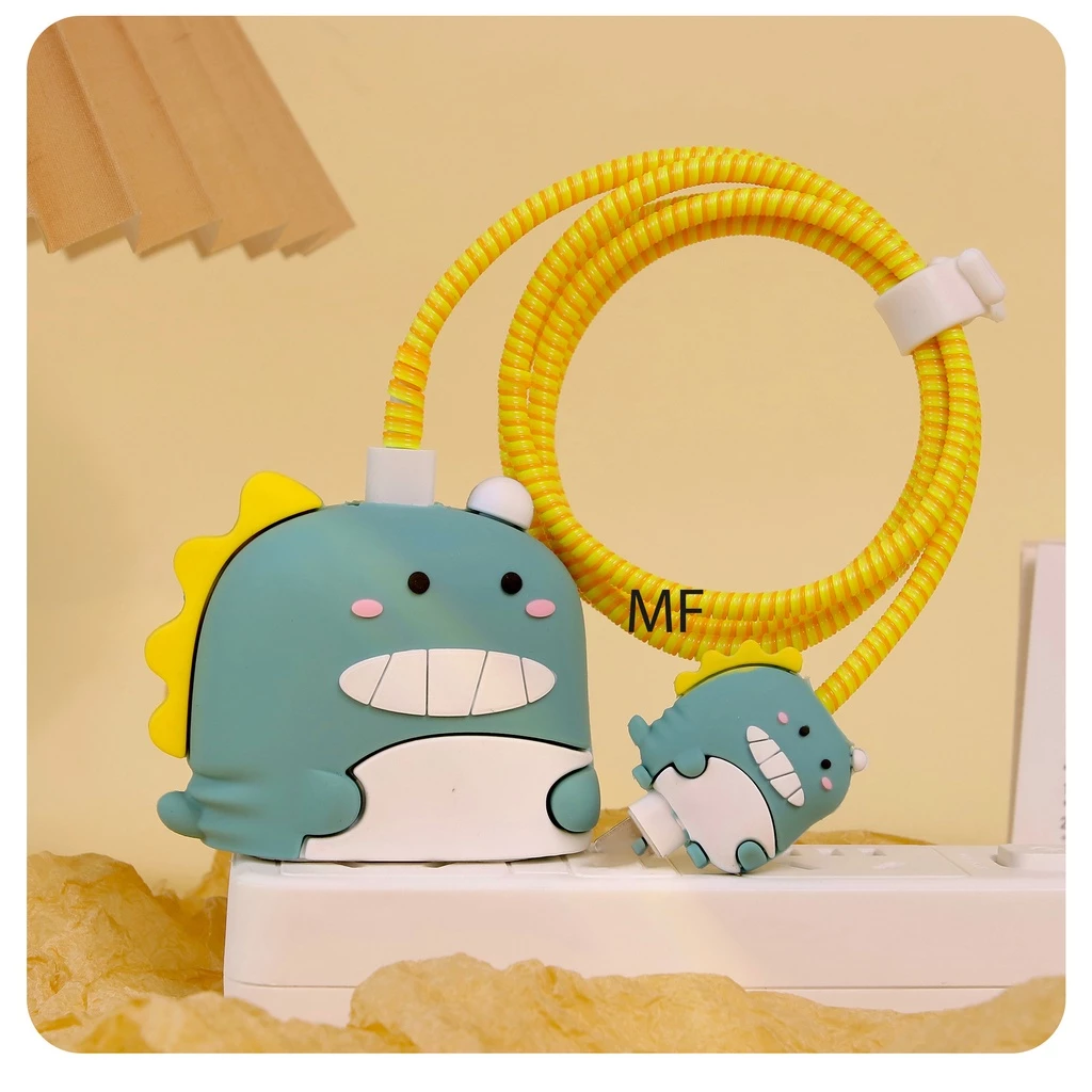 【ส่งจากไทย 18w/20w】เคส สำหรับ ไอโฟน Apple Power Adapter 18W/20W สายชาร์จ ลายการ์ตูนน่ารัก  Cable Bite ตัวถนอมสายชาร์จ thumbnail 3