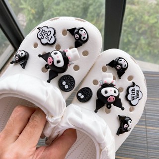 【🌈Ooyoudo】 Kuromi Crocs Jibbitz 10 ชิ้น | Jibbitz Crocs จี้รูป สําหรับตกแต่ง【แตะผู้หญิง jibbitz อุปกรณ์เสริม】