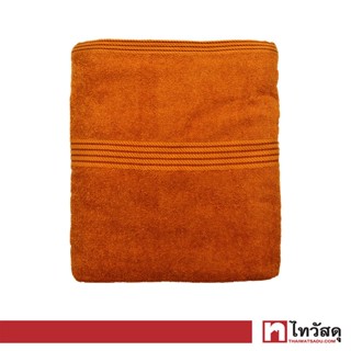 KASSA HOME ผ้าห่มขนหนูพระ ขนเดี่ยว ขนาด 60 x 80 นิ้ว สีเหลืองเข้ม