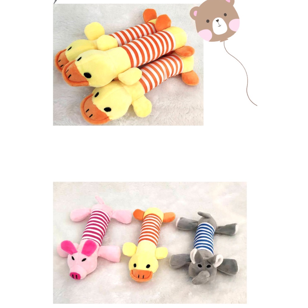 BN-257 ตุ๊กตาบีบ ของเล่นสัตว์เลี้ยง 🎉 ของเล่นสำหรับน้องหมา & น้องแมว เสริมความสนุก เพลิดเพลินสุดๆ! 🐶🐱