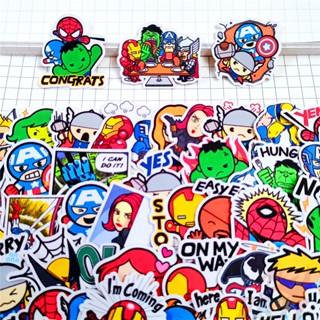 ชุด 120 ชิ้น / เซ็ต ★★★ Q Marvel Superhero Q-A Mini Diary สติ๊กเกอร์ สําหรับติดตกแต่งไดอารี่ ★★★ Diy สติ๊กเกอร์แฟชั่น สําหรับตกแต่งสมุด อัลบั้ม (Size:2~3ซม.)