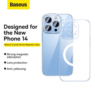 Baseus เคสแม่เหล็ก ฟรีกระจกนิรภัย สําหรับ iPhone 14 Series