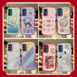 【fashion】เคส oppo reno5 เคสโทรศัพท์มือถือแบบใส ลายคลื่นน่ารัก สําหรับ oppo reno 5