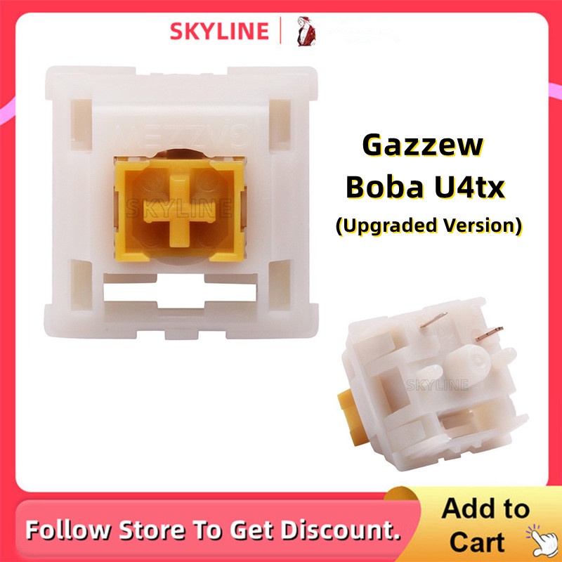 【พร้อมส่ง】Gazzew Boba U4t U4tx (สต็อก / ฮับ) (เวอร์ชั่นอัพเกรด) สวิตช์สัมผัส แบบครึ่งตัว กันฝุ่น สํา