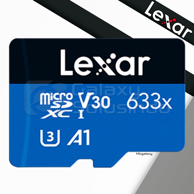 LEXAR การ์ด Micro SD 64GB 633x สูงสุด 100mb/s + อะแดปเตอร์ที่ไม่ใช่