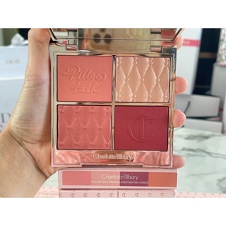 บลัชออน Charlotte Tilbury Pillow Talk Beautifying Face Palette 4x3.8g. สี Medium to Deep