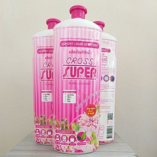 500/1000 ml.ผลิตภัณฑ์ซักผ้า น้ำยาซักแห้ง ครอสซุปเปอร์ cross super CROSS SUPER LAUNDRY LIQUID DETERGENT 1000CC