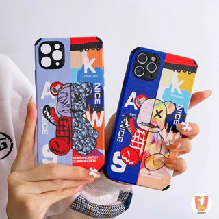 For Huawei P20 P30 Mate 20 30 Pro Nova 2 Lite 7 SE 7i 5T 3 3i 4E 3e Y7A Y8P Y6 Y7 Y9 Prime 2019 Honor 7C Phone Case Tide brand Graffiti KAWS bear Soft Silicone Protective Cover