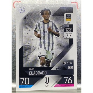 การ์ดนักฟุตบอล Juan Cuadrado 2022/23 การ์ดสะสม Juventus การ์ดนักเตะ ยูเวนตุส