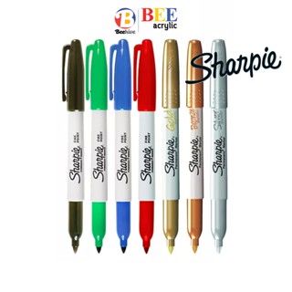 ปากกามาร์คเกอร์ ชาร์ปี้ Sharpie Marker Fine Permanent Marker ปากกากันน้ำ ปากกาเขียนแผ่นพลาสติก