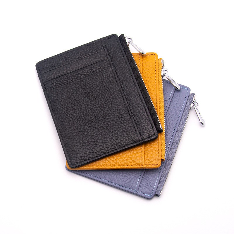 กระเป๋าใส่บัตรหนังแท้ 22 สี Genuine Leather หนังสวย W037