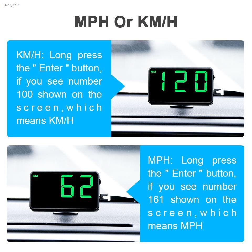 ส่งตรงจากกรุงเทพรถดิจิตอล HUD Head Up Display ไมล์วัดความเร็วดิจิตอล จอแสดงความเร็ว มาตรวัดความเร็ว คำเตือนการขับเร็ว คำ