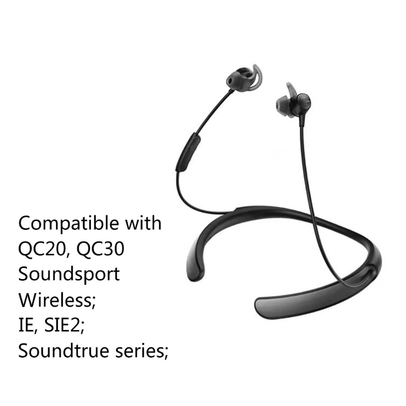 Btsg แผ่นซิลิโคนครอบหูฟัง แบบเปลี่ยน สําหรับ BOSE Soundsport Wileless QC20 QC30