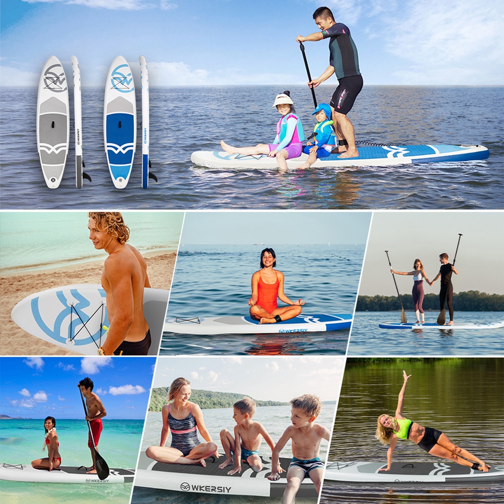 350 LBS Inflatable Paddle Board Surfing Yoga Fishing Accessories SUP Inflatable Stand Up Paddle Board Set Surfboard Drop #8